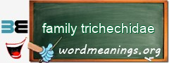 WordMeaning blackboard for family trichechidae